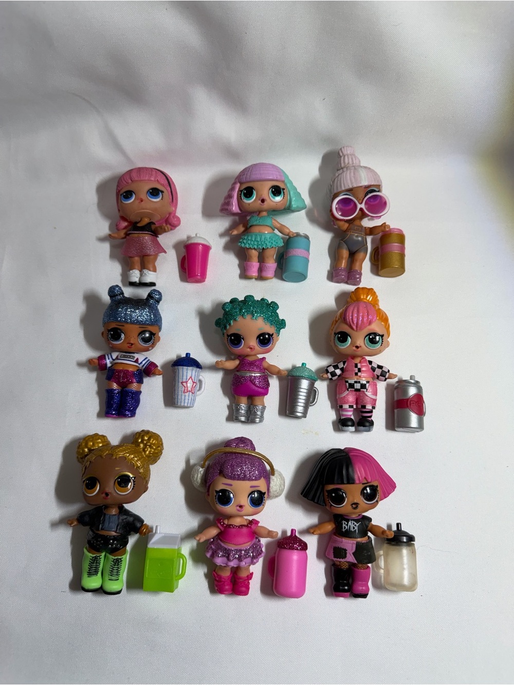 L.O.L. Surprise! Dolls Bundle - Pink, Purple, Teal, Gold & Black Accents